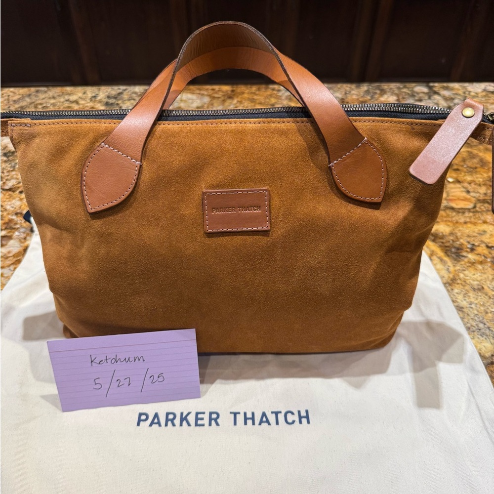 Parker Thatch Suede Charlie Bag